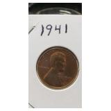 (1) 1941 Lincoln Cent Coin