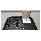 Tray Of Assorted Sterling Silver/925 Jewelry