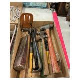 Wedge, Pry Bars, Hammers & Assorted Tools
