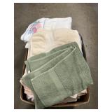 Box Lot With Household Towels