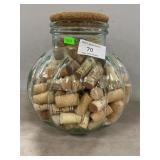 Glass Canister Full Of Corks