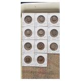 (11) U.S. Silver Mercury Dimes (90% Silver)