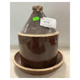 Antique Stoneware Chicken Feeder