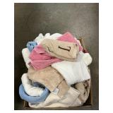 Box Lot With Household Towels, Blanket