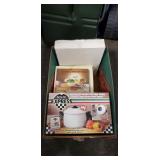 Box Lot Of Assorted Items Including Pasta Pot,