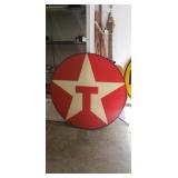 (1) "Texaco" Hard Plastic Single Side Of A