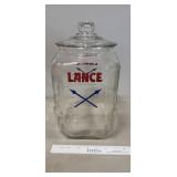 (1) "Lance" Cracker Glass Jar (13" Tall)