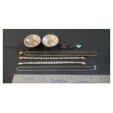 Tray Of Assorted Sterling Silver/925 Jewelry &