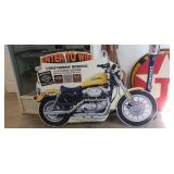 (1) Harley Davidson Double Sided Cardboard Sign