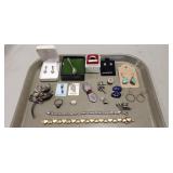 Tray Of Assorted Sterling Silver/925 Jewelry &