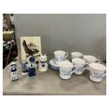 Corning Ocean View Coffee Cups/Saucers, Delft