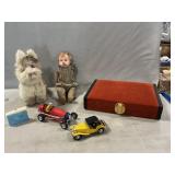 Vintage Composition Doll (Missing Arm), Fur Dog,