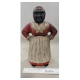 (1) Black Americana Cast Iron Bank (11" Tall)