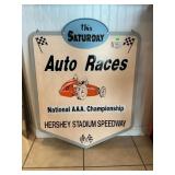 Hershey Stadium Speedway Auto Racing Sign
