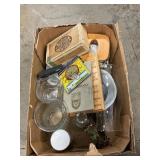 Box Lot With Glassware, Home Decor, Magnetic