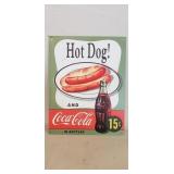 (1) Metal Sign "Coca-Cola" (12"×16")