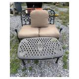 Outdoor Love Seat & Coffee Table
