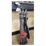 (1) Golf Bag w/ Assorted Golf Clubs
