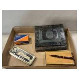 Bakelite & Celluloid Manicure Set, Razor, Pen,