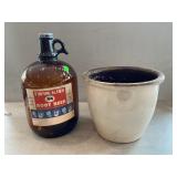 Twin Kiss Root Beer Jug, Stoneware Crock (Bottom