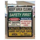 Metal Safety Sign