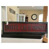 Decorative Metal Hotel California Sign