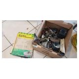 Box Lot Of Assorted Hardware, Sandpapers & More