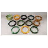 (12) Vintage Bakelite Bangle Bracelets