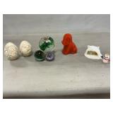 Koala Paperweight, Art Glass Marbles, Glass Dog,