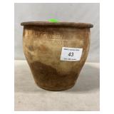 F.H. Cowden Stoneware Crock (Crack)