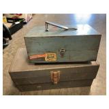 Vintage Drill, Toolbox With Auger Bits, Asst.