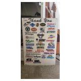 (1) Metal Sign "Sponsorship Thank You" (24"×35")