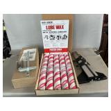 Box Of Porter Cable Lube Wax, Router Edge Guide,