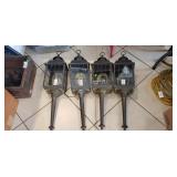 (4) Electric Wall Lanterns (30" Long)