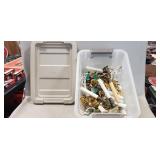 (15) Electric Window Candles & Plastic Storage