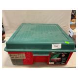 Storage Tote With Christmas Ornaments