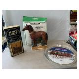 Ezra Brooks & Jim Beam Decanters, Glass Budweiser