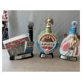 (3) Jim Beam Decanters