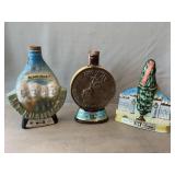 (3) Jim Beam Decanters