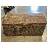 Vintage Wooden Chest With Soldering Wire &