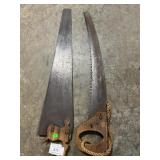 (2) Vintage Saws (1 Has Broken Handle)