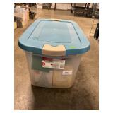 Storage Tote With Christmas Ornaments, Holiday