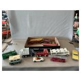 Corgi Fire Truck, Lesney Matchbox Fire Truck& BP