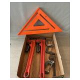 Pipe wrenches, Clamps, Square