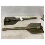 (2) Folding Trench Shovels