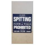 (1) Metal Sign "Indiana Prison Board"