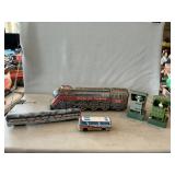 Vintage Tin Litho Train Engine, NoveltyOuthouses,