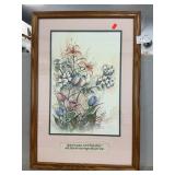 Marriage Blessng Floral Print
