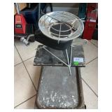 Vintage Rolling Shop Seat, Tank-Top Propane