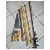 Bar Clamp, Saw, Axe Handle, Yardsticks